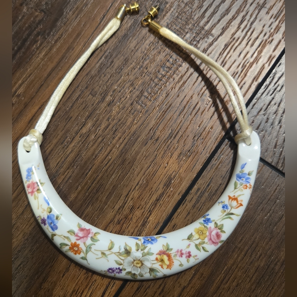 Royal Worchester Fine Bone China Collar Necklace